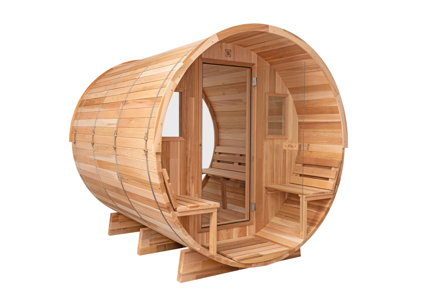 Cedar Sauna with Scenic View Porch XL - 4-6 Person
