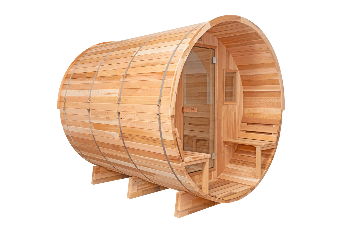 Cedar Sauna with Scenic View Porch XL - 4-6 Person