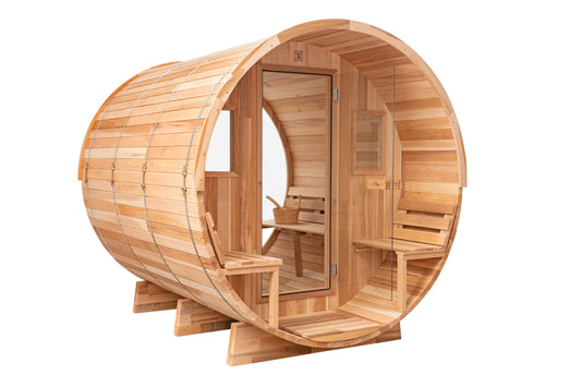 Cedar Sauna with Scenic View Porch XL - 4-6 Person