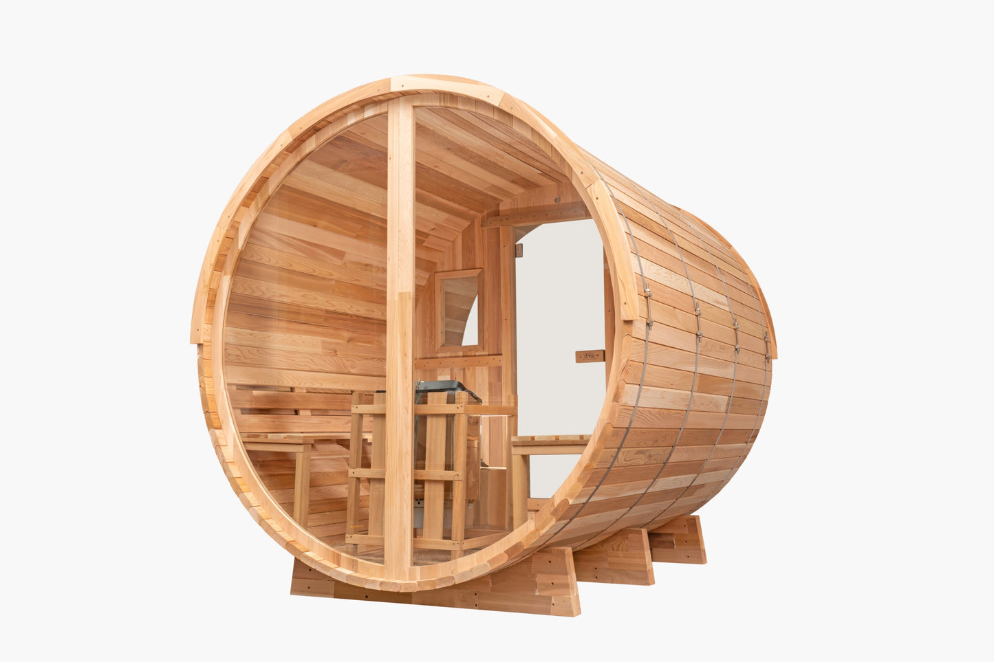 Cedar Sauna with Scenic View Porch XL - 4-6 Person