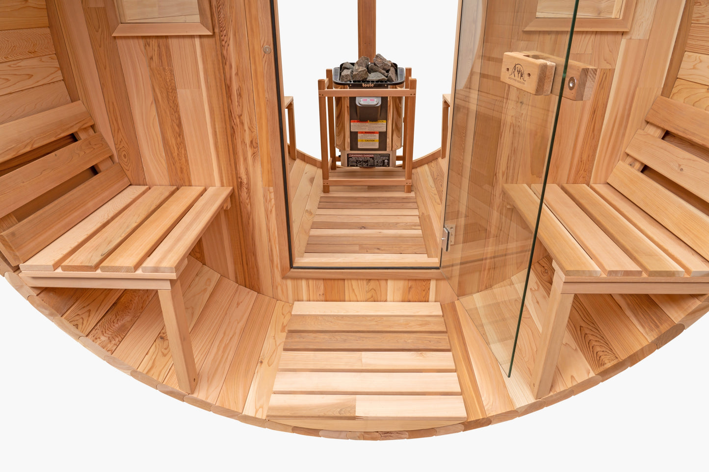 Cedar Sauna with Scenic View Porch XL - 4-6 Person