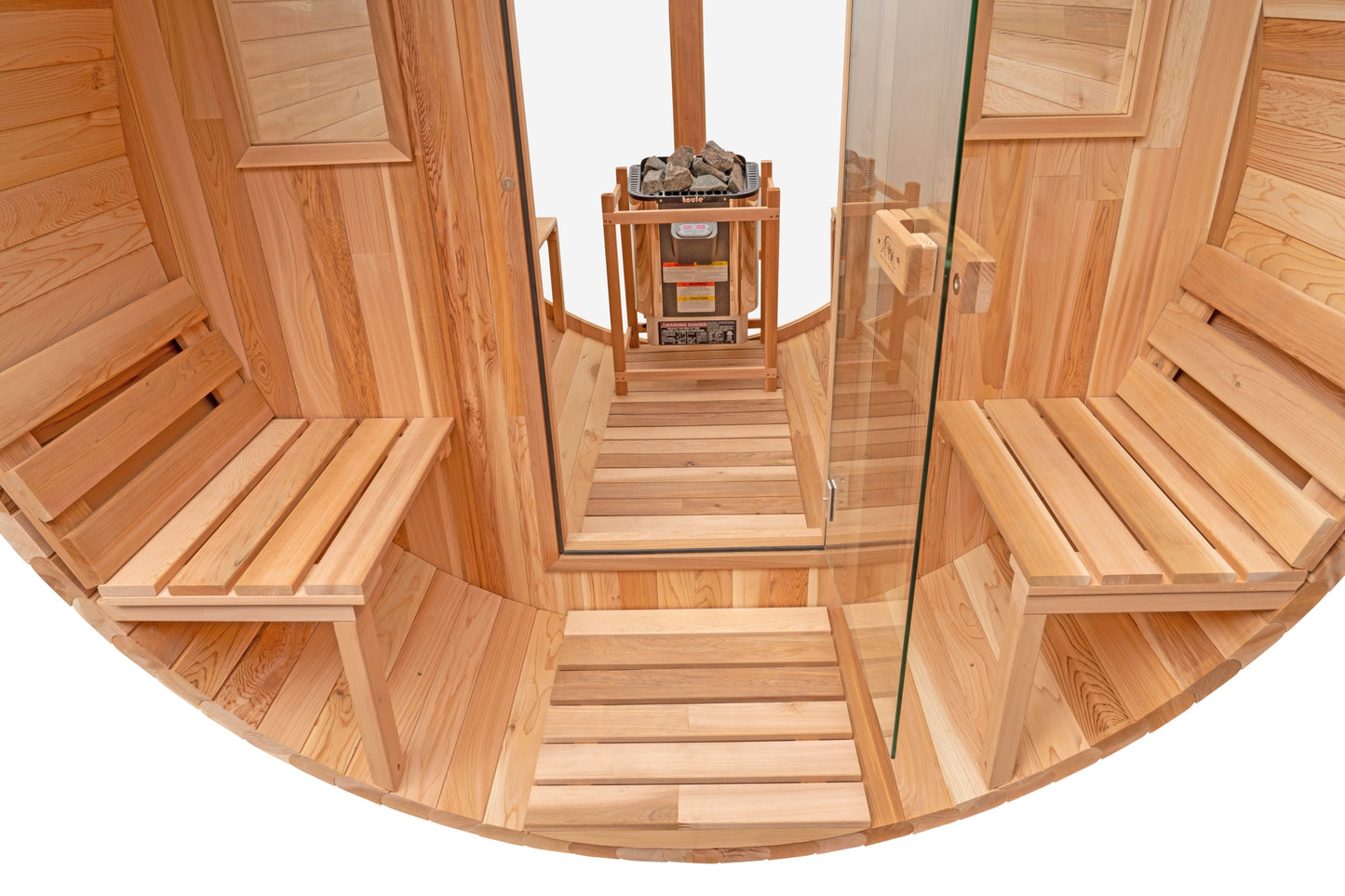 Cedar Sauna with Scenic View Porch XL - 4-6 Person