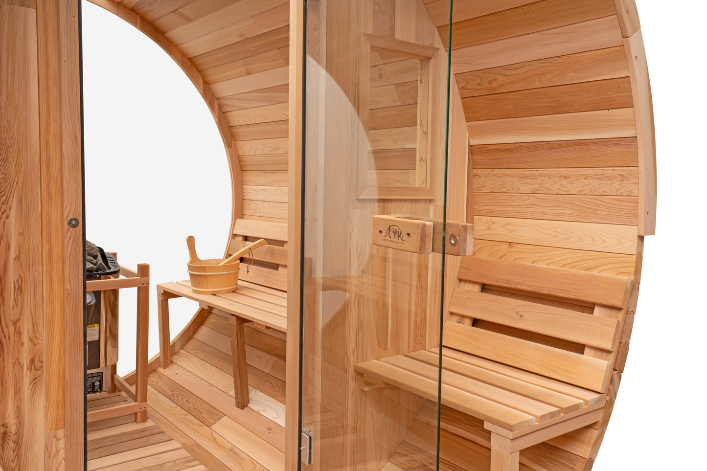 Cedar Sauna with Scenic View Porch XL - 4-6 Person