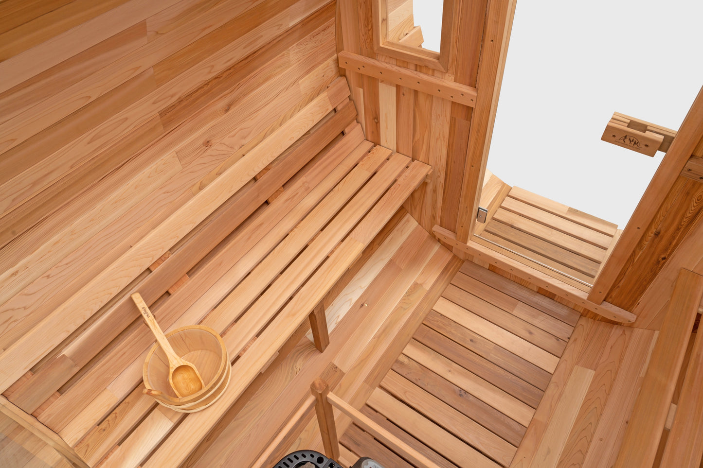 Cedar Sauna with Scenic View Porch XL - 4-6 Person