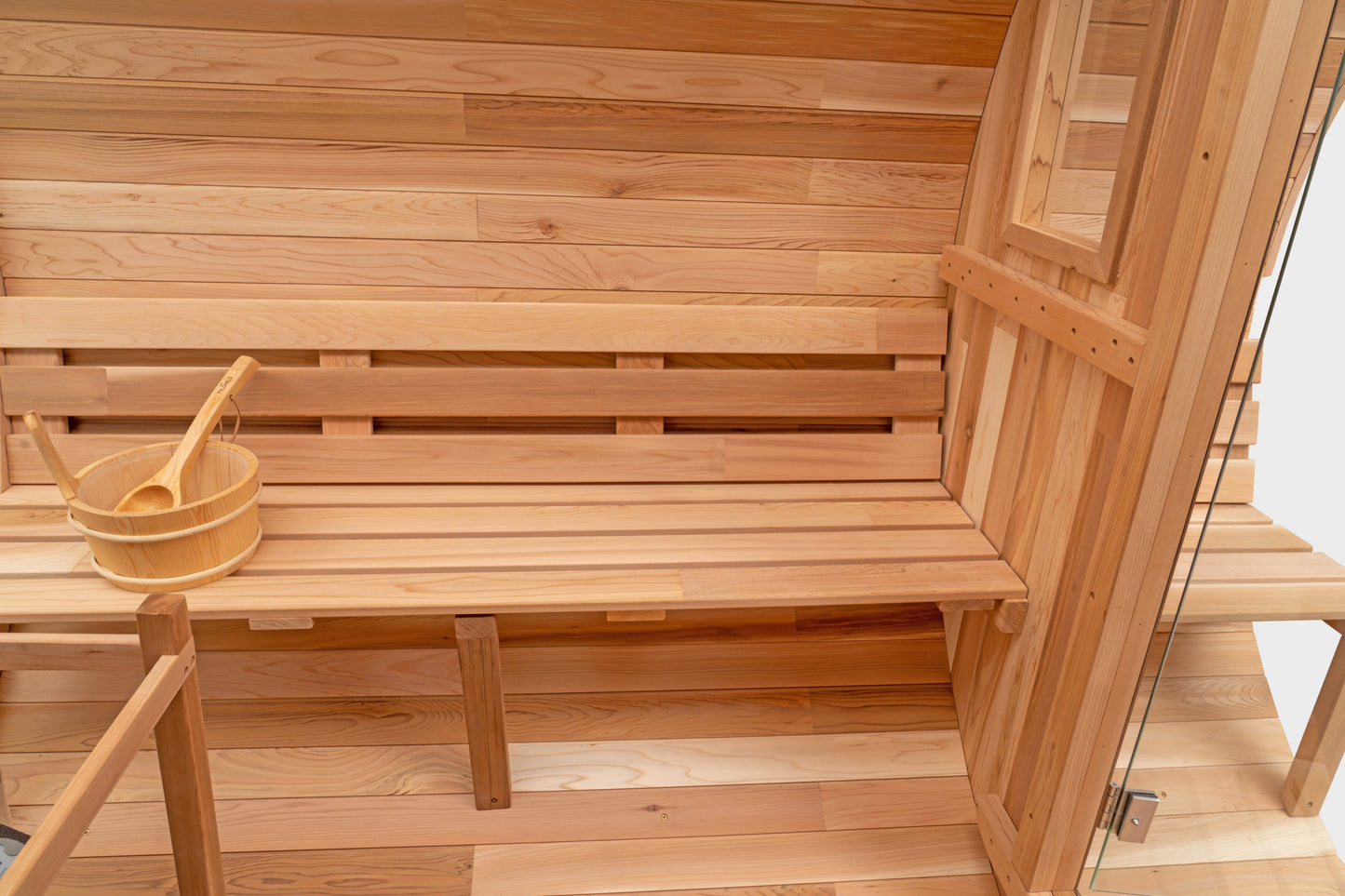 Cedar Sauna with Scenic View Porch XL - 4-6 Person