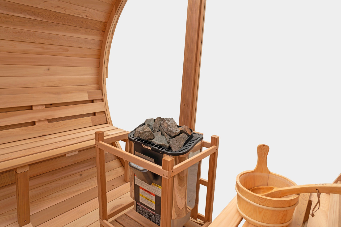 Cedar Sauna with Scenic View Porch XL - 6-8 Person