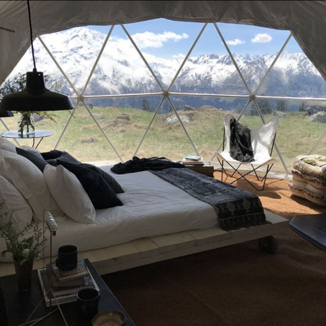 Glamping Geodesic Dome Tent Large - 8 metre
