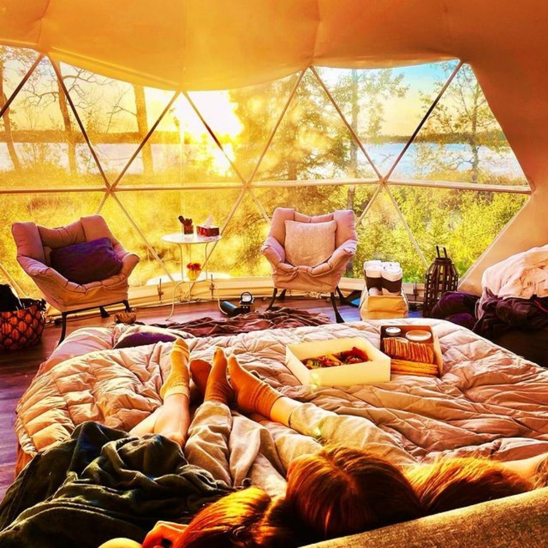 Glamping Geodesic Dome Tent Medium - 6 metre