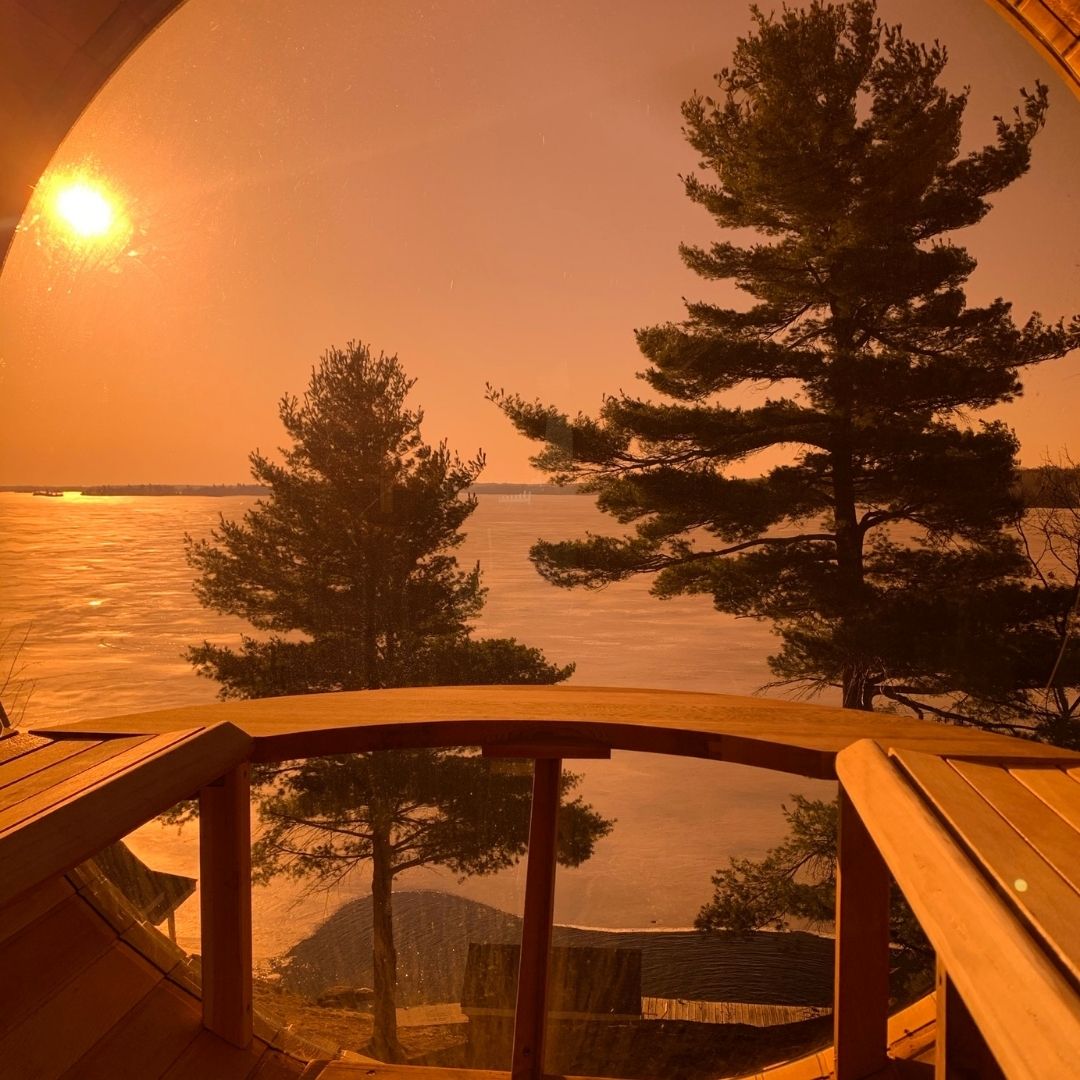 Panoramic View Cedar Sauna - 6 Person