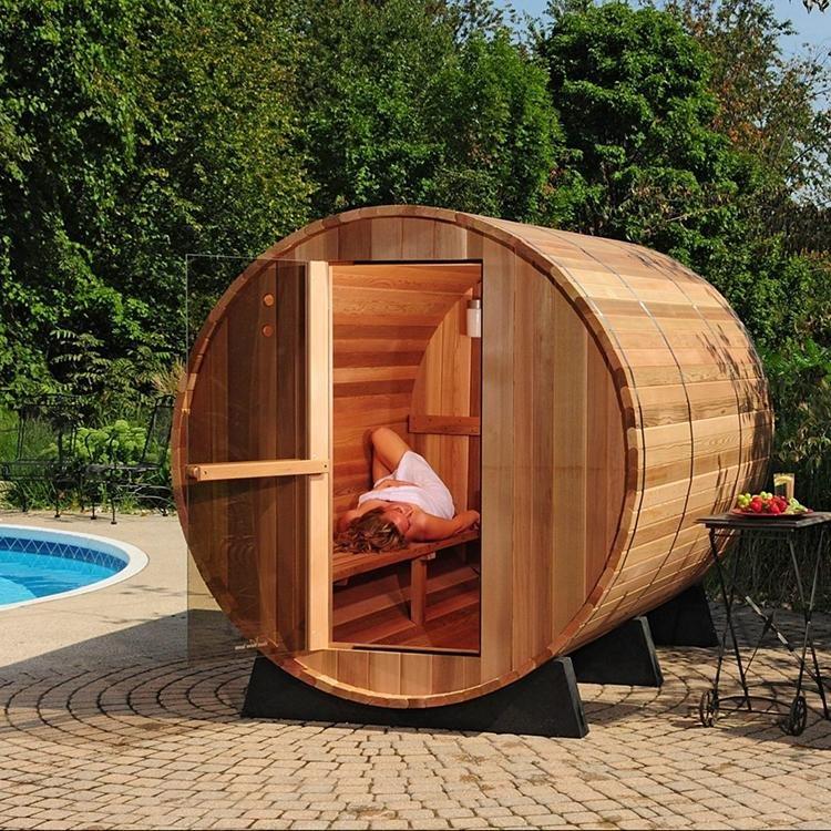 6 FT Red Cedar Barrel Sauna - 4-6 Person - Backcountry Recreation