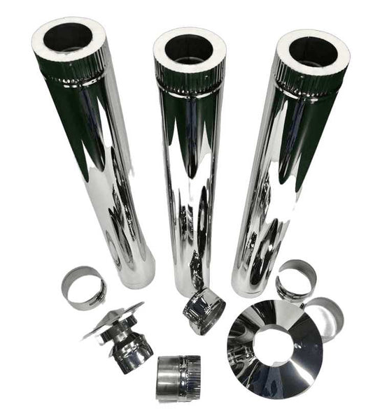 Geodesic Dome Wood Stove Chimney Kit