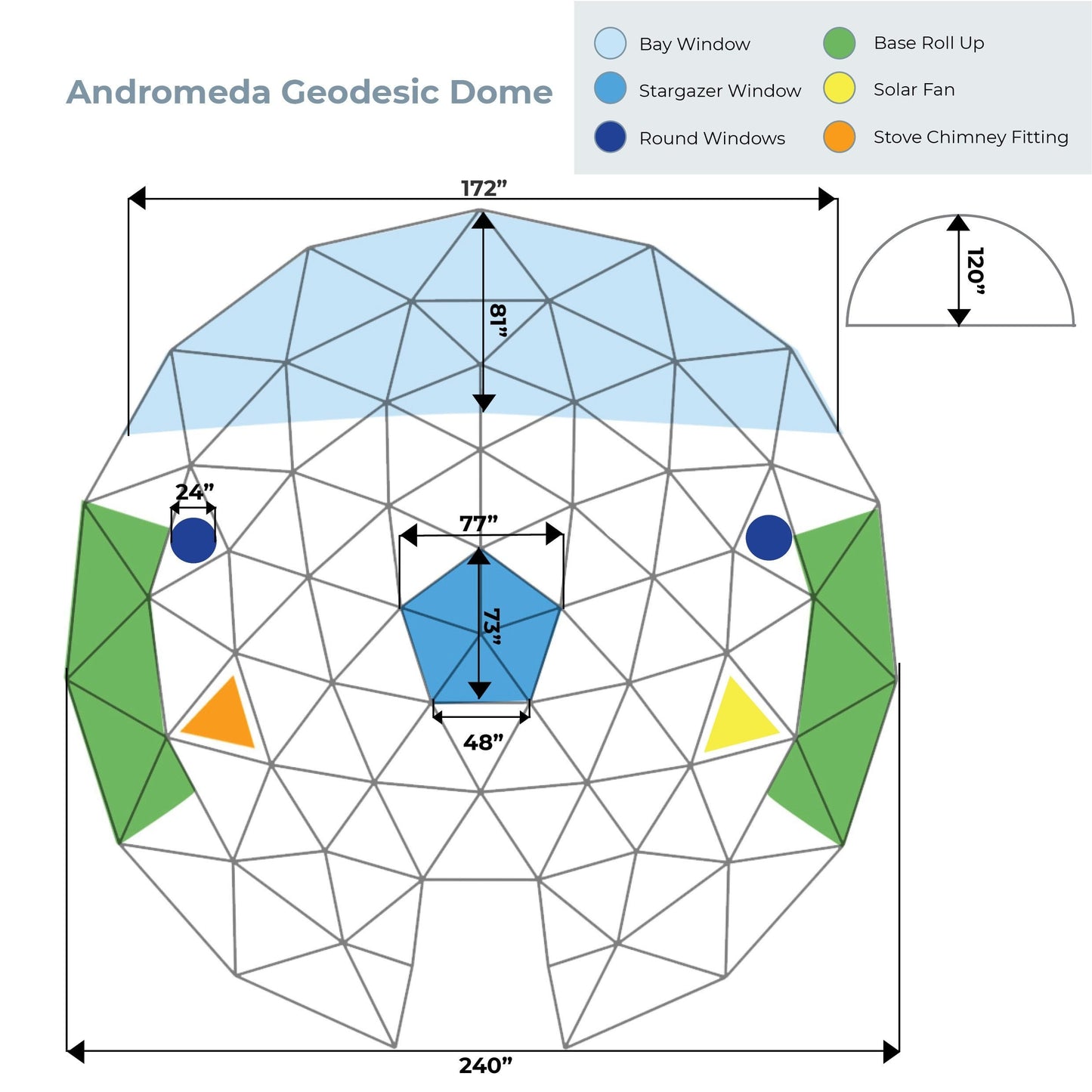 Glamping Geodesic Dome Tent Medium 20' - Backcountry Recreation