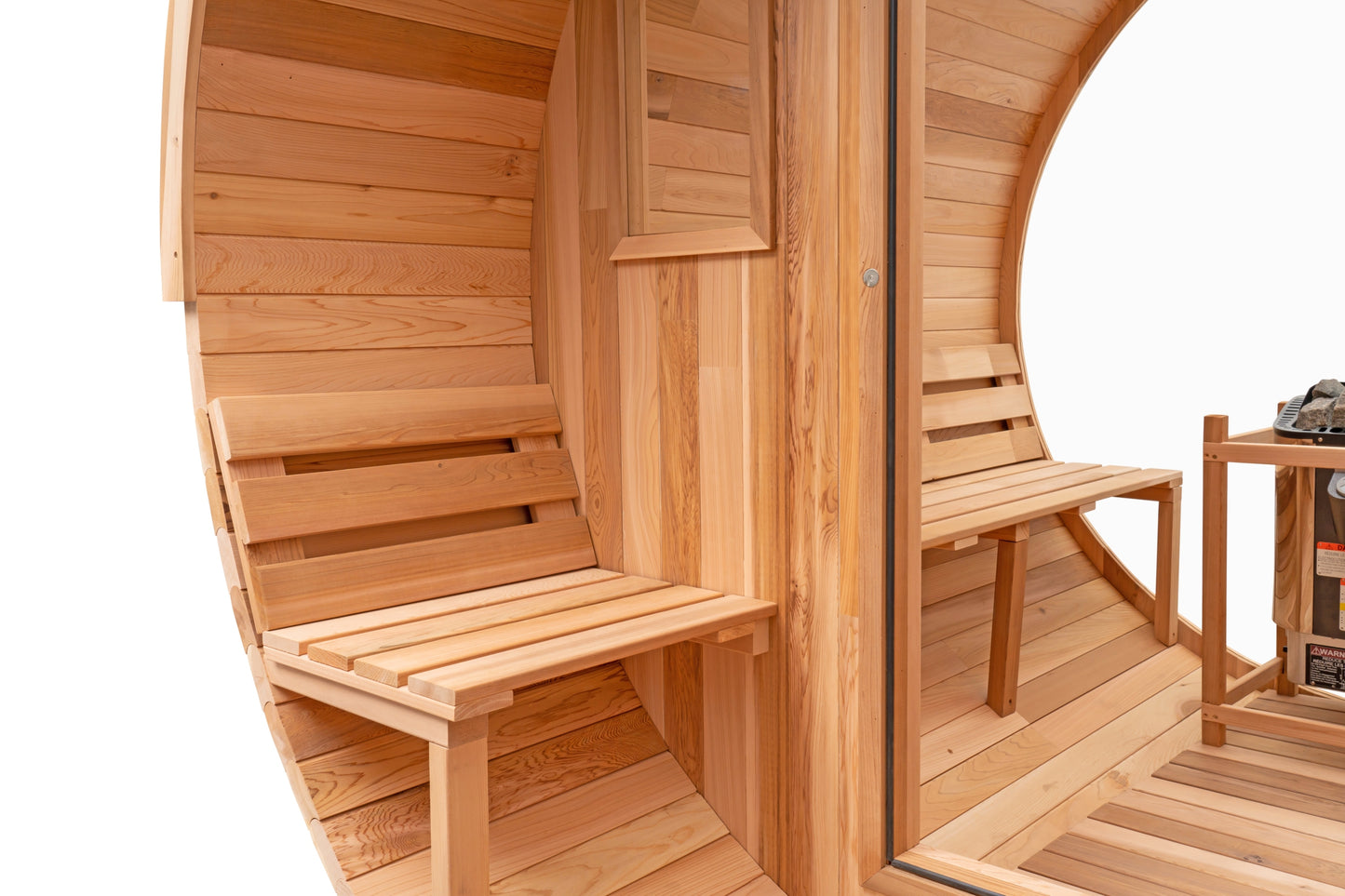 Cedar Sauna with Scenic View Porch XL - 4-6 Person