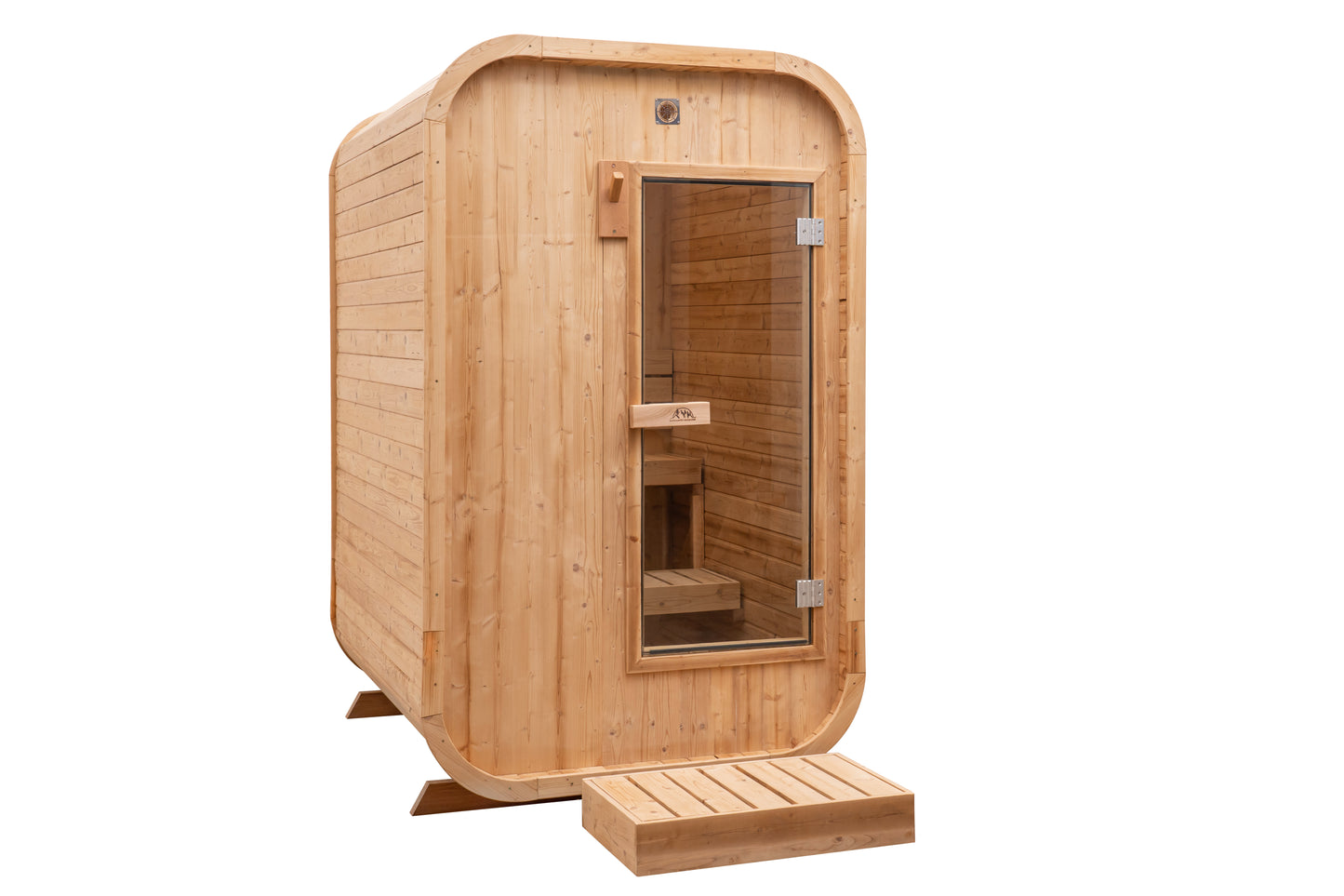 Compact Mini Cube Outdoor Sauna - 2-3 person