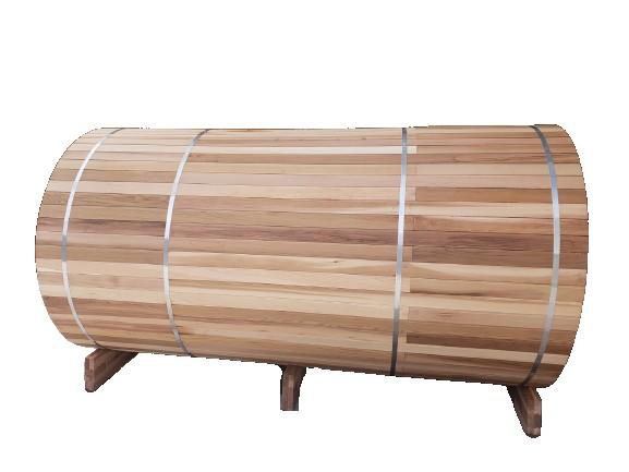 10 FT Red Cedar Panoramic View Sauna with Porch - 9 Person - Backcountry Recreation