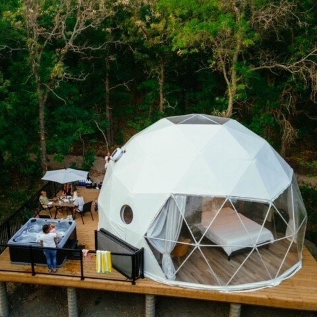 Glamping Geodesic Dome Tent Large - 8 metre