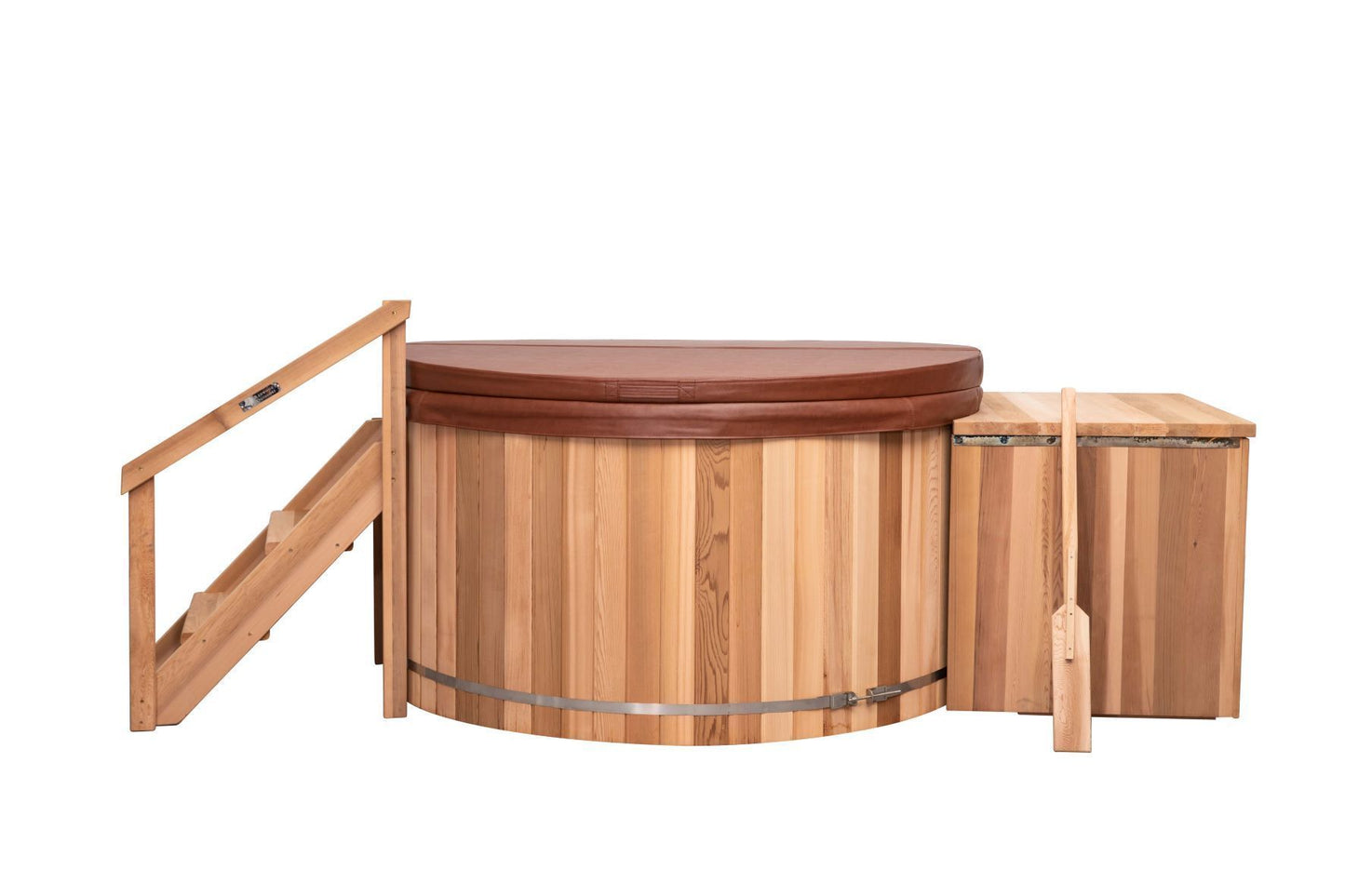 Classic Cedar Hot Tub - Electric  Heater  5'W X 4'H (4 Person Deep) Backcountry Recreation